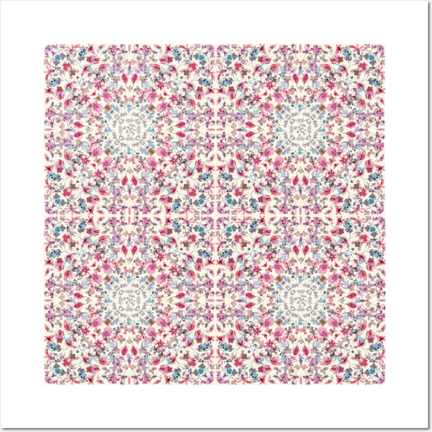 Pink Kaleidoscope Mandala Wall Art by My Petal Press